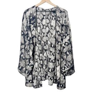 SOMEDAYS LOVIN ANTHROPOLOGIE WOMEN SNAKESKIN PRINT KIMONO/COVER UP SIZE XS